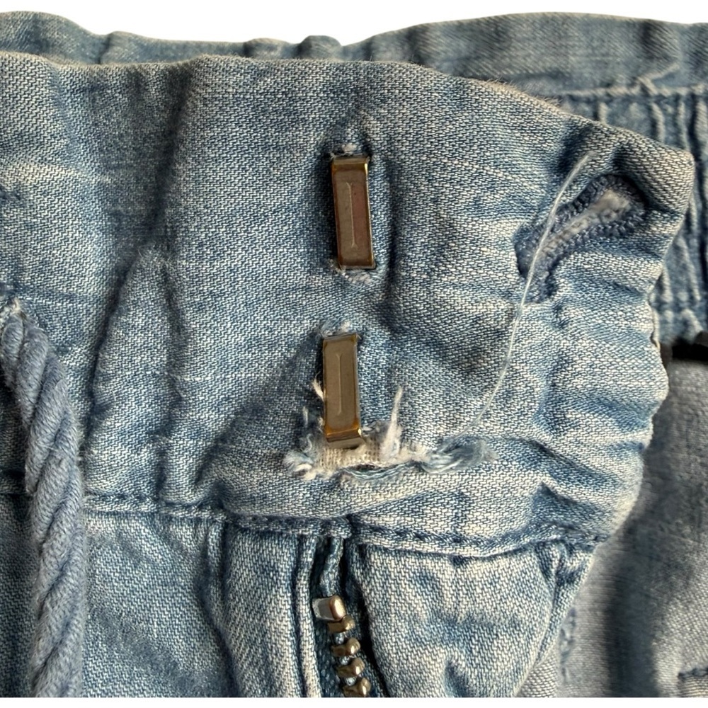 Gap High Rise Chambray Wide Leg Pants Womens 10 Medium Indigo Blue 679051 - Picture 10 of 13